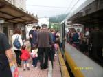 Todos en la estación de tren