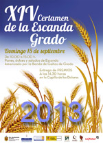 Cartel Certamen de la Escanda 2013