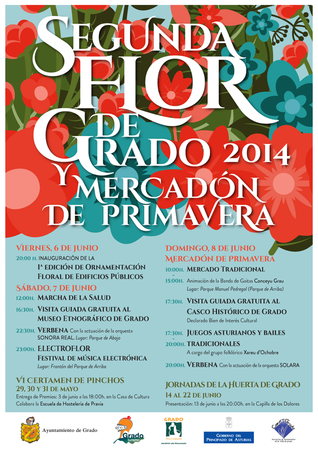 Cartel Segunda Flor de Grado