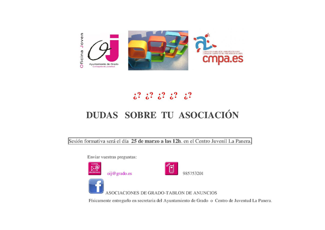 Cartel Dudas sobre tu asociación