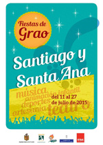 Cartel Teatro Fiesta de Santiago y Santa Ana 2015