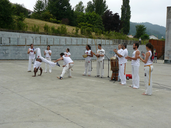 Grupo de capoeira.